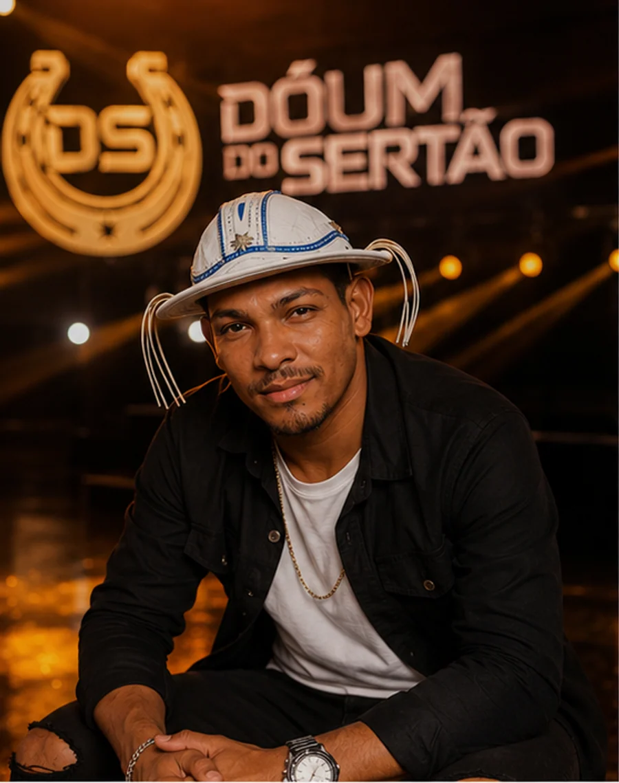 Dõum do Sertão em ensaio fotográfico de palco